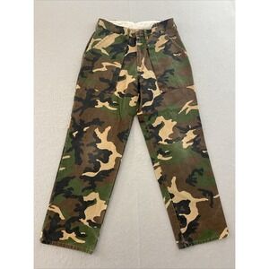 Duck Bay Woodland Camouflage Field Pants Men's Size Medium Vintage